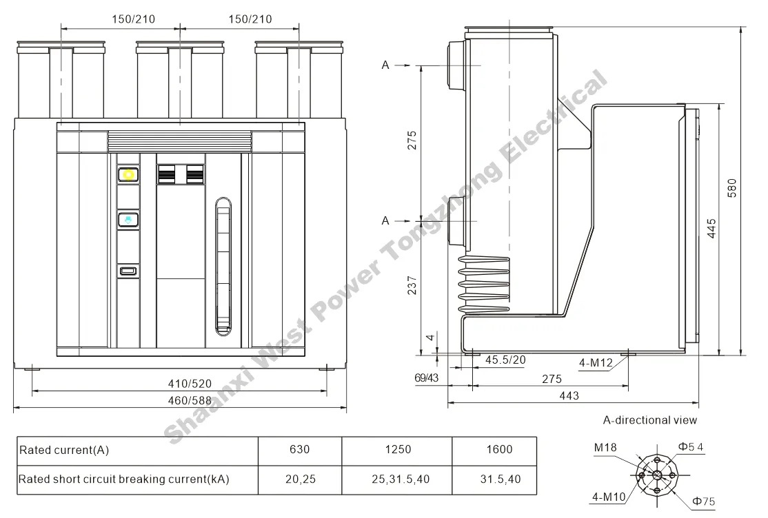 VTZ-12 Vacuum Circuit Breaker factory VTZ-12 Vacuum Circuit Breaker factory